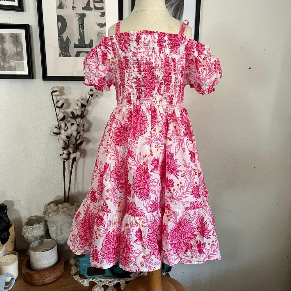 Joie Girls Pink Floral Dress Size 8